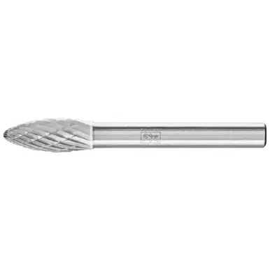 PFERD 25658 Carbide Bur - Flame, ALU Cut 5/16" x 3/4" x 1/4" Shank - SH-2