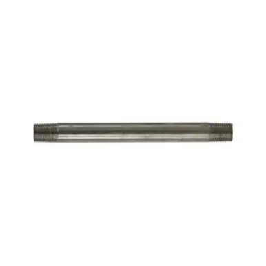 Midland Industries 49017 - Welded Pipe Nipple, 1/8" MPT x 1/8" MPT, 12" L, Stainless Steel, SCH 40