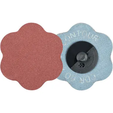 PFERD 42428 - COMBIDISC CONTOUR Abrasive Disc, 2-3/8" Dia, Type CDR, 180 Grit, Aluminum oxide (50pk)