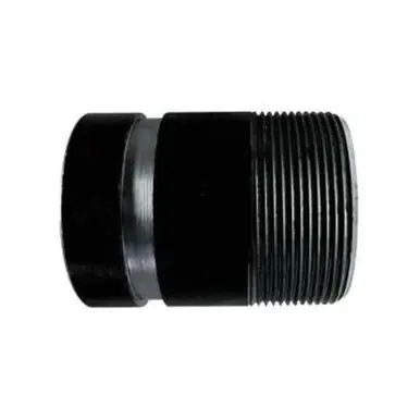 Midland Industries 57201TV - Seamless Pipe Nipple, 3 " Threaded x 3" Grooved, 3" L, Steel, Black,