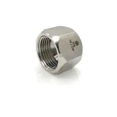 Midland Industries SS304-C-08 - Cap, 1/2" 37° JIC Flared, Stainless