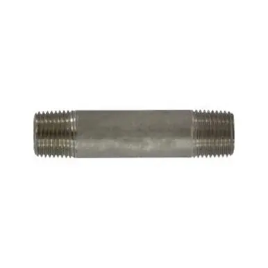 Midland Industries 52061 - Seamless Pipe Nipple, 1/2" MPT x 1/2" MPT, 1-1/2" L, Stainless Steel, SCH