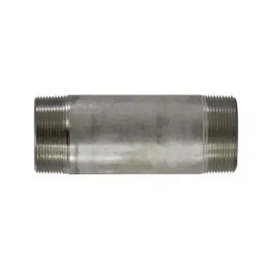 Midland Industries 49204 - Welded Pipe Nipple, 3" MPT x 3" MPT, 4-1/2" L, Stainless Steel, SCH 40