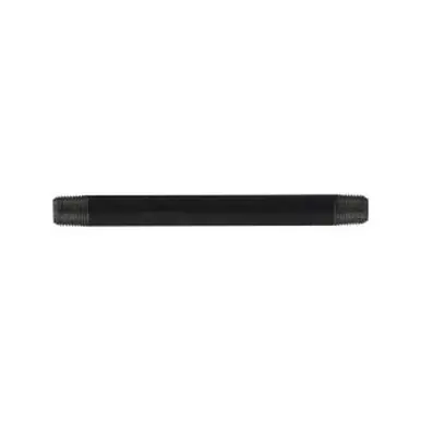 Midland Industries 57013 - Welded Pipe Nipple, 1/8" MPT x 1/8" MPT, 8" L, Steel, Black, SCH 40