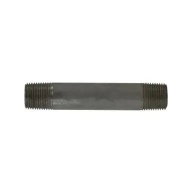 Midland Industries 52042 - Seamless Pipe Nipple, 3/8" MPT x 3/8" MPT, 2" L, Stainless Steel, SCH 80
