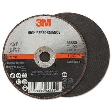 3M 051115-66559 Cut-Off Wheel, 60 Grit, 25,465 RPM
