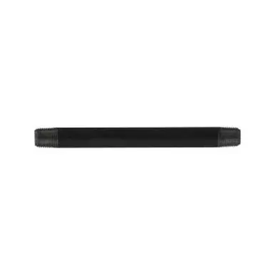 Midland Industries 57001 - Welded Pipe Nipple, 1/8" MPT x 1/8" MPT, 3/4" L, Steel, Black, SCH 40
