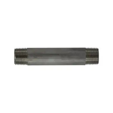 Midland Industries 49064 - Welded Pipe Nipple, 1/2" MPT x 1/2" MPT, 3" L, Stainless Steel, SCH 40
