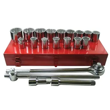 Anchor Brand 07-880 21-Piece Socket Set, 3/4", 12-Point, SAE