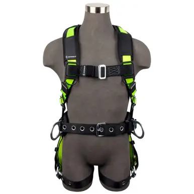 Safewaze FS160-2X - PRO Construction Harness 3D, MB Chest, TB Legs (2XL)