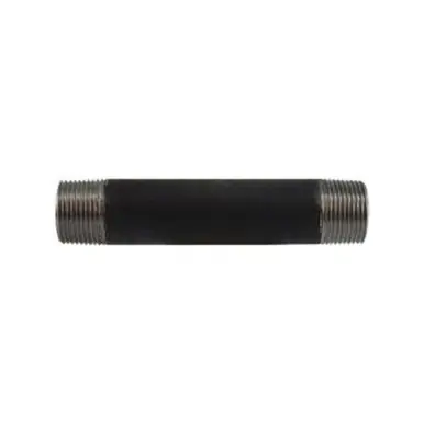 Midland Industries 59104SMLS - Seamless Pipe Nipple, 1" MPT x 1" MPT, 3-1/2" L, Steel, Black, SCH 80