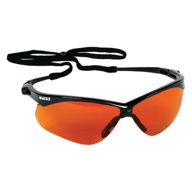KleenGuard 20380 V30 Nemesis CSA Safety Glasses, Smoke Mirror Lens, Black Frame