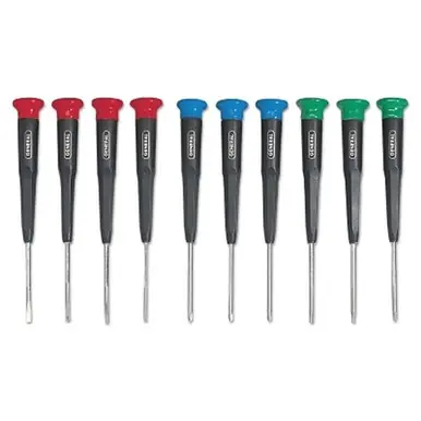 General Tools 690 10-Piece Mini-Screwdriver Set, Phillips/Torx/Slotted
