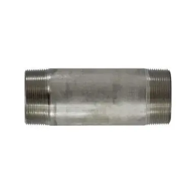 Midland Industries 49226 - Welded Pipe Nipple, 4" MPT x 4" MPT, 5-1/2" L, Stainless Steel, SCH 40