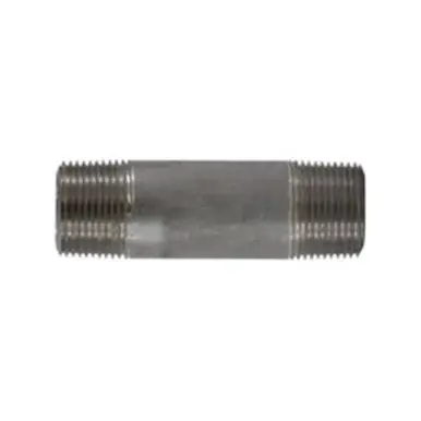 Midland Industries 51104 - Seamless Pipe Nipple, 1" MPT x 1" MPT, 3-1/2" L, Stainless Steel, SCH 80
