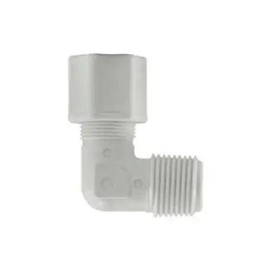 Midland Industries 17233P - 90° Elbow, 3/8" Compression x 1/4" MIP, Polypropylene
