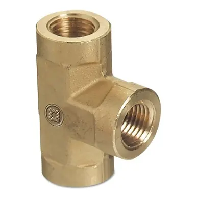 Western BFT-4SS Pipe Thread Tee, 1/4" NPT, Stainless Steel, 6000 PSI