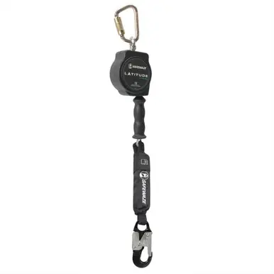 Safewaze SW8008-10-ALU - Latitude HD 10‘ Single Cable SRL-P Carabiner, Alu Snap Hook