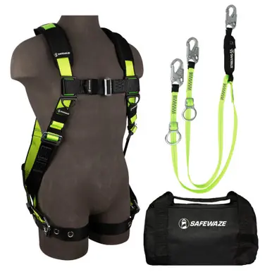 Safewaze FS147-L/XL - PRO Bag Combo FS185-L/XL Harness, FS456 Lanyard, FS8150 Bag