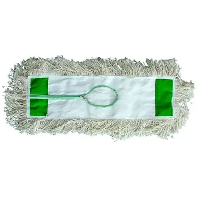 Magnolia Brush 5124 Industrial Dust Mop Head, 24" x 5", 4-Ply White Cotton Yarn