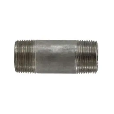 Midland Industries 52125 - Seamless Pipe Nipple, 1-1/4" MPT x 1-1/4" MPT, 4" L, Stainless Steel, SCH