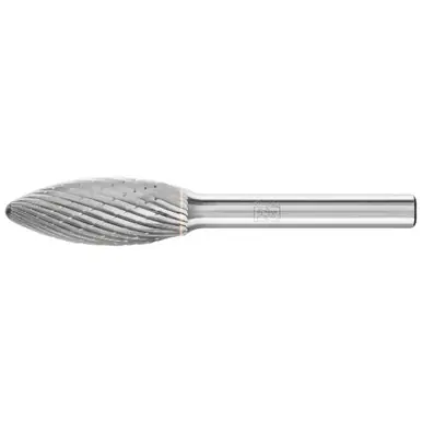 PFERD 25659 Carbide Bur - Flame, ALU Cut 1/2" x 5/4" x 1/4" Shank - SH-5