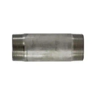 Midland Industries 49184 - Welded Pipe Nipple, 2-1/2" MPT x 2-1/2" MPT, 4-1/2" L, Stainless Steel