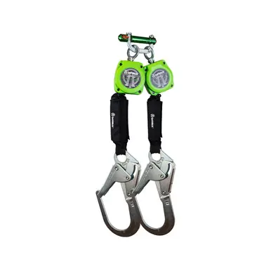 Safewaze 019-5054 - 6‘ Web Dual Leg Retractable with Steel Rebar Hooks & 9013 BWB