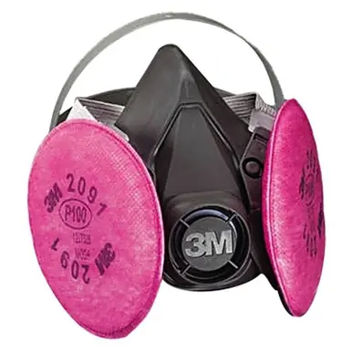 3M 6391 6000 Series Half Facepiece Respirator Assembly, Large