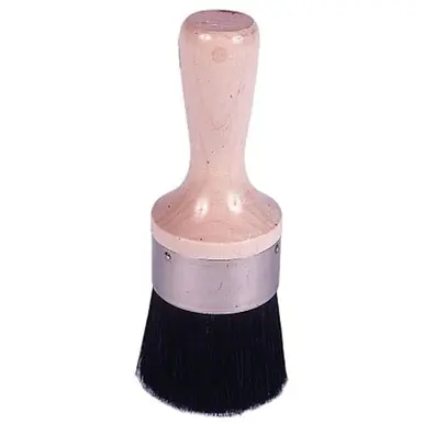 Weiler 40080 Stencil Brush, 1", Black China Bristle, Wood Handle