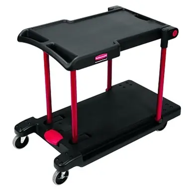 Rubbermaid FG430000BLA Utility Cart, 250/400 lb, Black