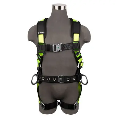 Safewaze 021-1449 - PRO Construction Harness 3D, QC Chest, QC Legs, Free Floating Waist Pad (XS)