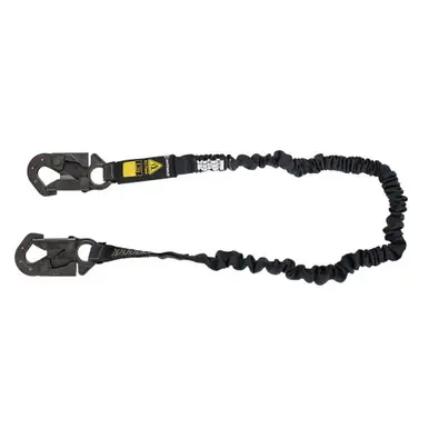 Safewaze 023-2111 - Arc Flash 6‘ Energy Absorbing Lanyard Aramid, Dielectric Snap Hook