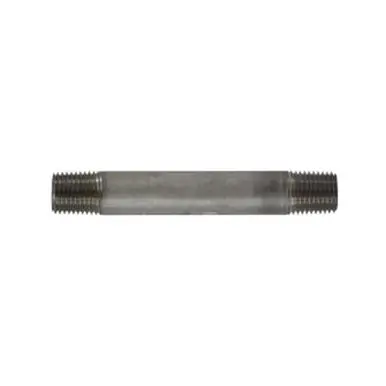 Midland Industries 49026 - Welded Pipe Nipple, 1/4" MPT x 1/4" MPT, 4" L, Stainless Steel, SCH 40