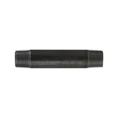 Midland Industries 57074 - Welded Pipe Nipple, 1/2" MPT x 1/2" MPT, 10" L, Steel, Black, SCH 40