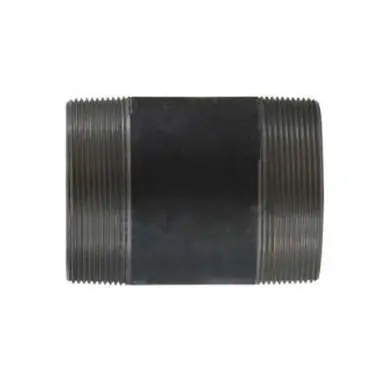 Midland Industries 59221SMLS - Seamless Pipe Nipple, 4" MPT x 4" MPT, 4" L, Steel, Black, SCH 80