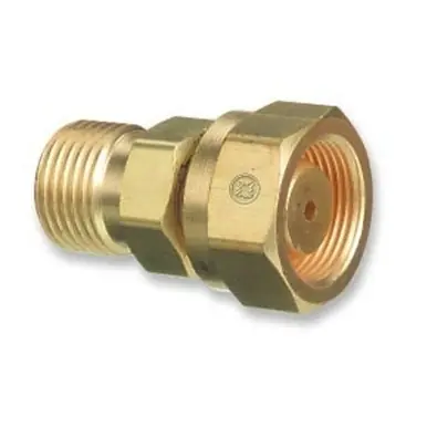 Western 319 Cylinder Adaptor, CGA-520 B Tank to CGA-300 Commercial Acetylene