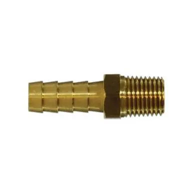 Midland Industries 07001-1208ST - Rigid Adapter, 3/4" Hose Barbed x 1/2" NPT(M)F, Brass