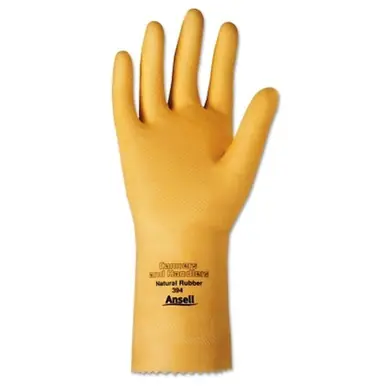 Ansell 394-8 Versatouch Canners Gloves, Natural Latex, Size 8