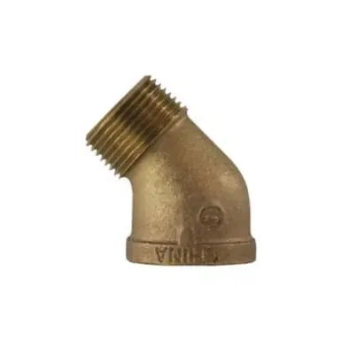 Midland Industries 44207 - 45° Street Elbow, 1-1/2" MPT x 1-1/2" FPT, Bronze