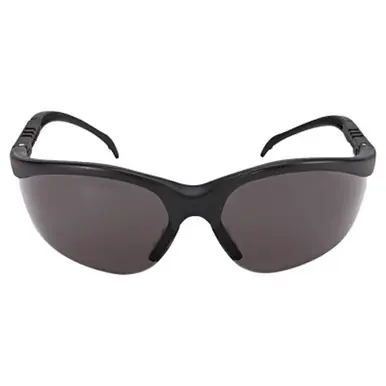 MCR Safety KD112 Klondike KD1 Series Protective Eyewear, Gray Lens, Black Frame
