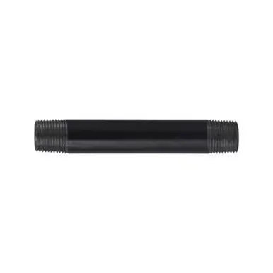 Midland Industries 57053 - Welded Pipe Nipple, 3/8" MPT x 3/8" MPT, 9" L, Steel, Black, SCH 40