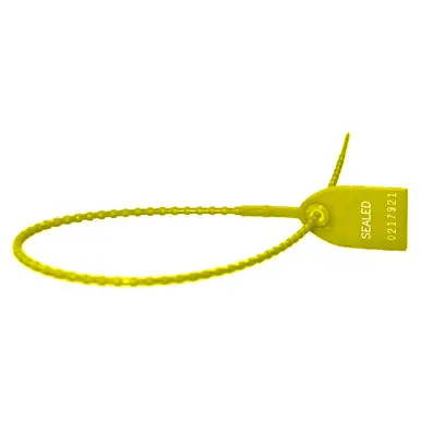 TydenBrooks S32011121-06 - 12" Tug Tight Security Seal, Yellow, 1000ct