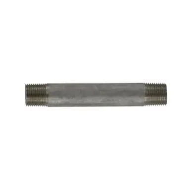 Midland Industries 49047 - Welded Pipe Nipple, 3/8" MPT x 3/8" MPT, 4-1/2" L, Stainless Steel, SCH