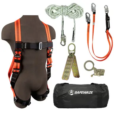 Safewaze FS-EX6000-DL - V-Line Bag Roof Kit FS99280-E Harn, FS700-50 VLL, FS1120 Grab, FS88561-E