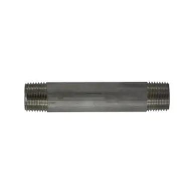 Midland Industries 49068 - Welded Pipe Nipple, 1/2" MPT x 1/2" MPT, 5" L, Stainless Steel, SCH 40