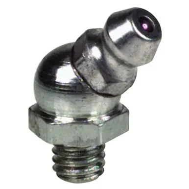 ALEMITE 2107 Metric Elbow Fitting, 45°, 13/16", Male/Male, 6 mm