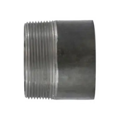 Midland Industries 57082T - Welded Pipe Nipple, 3/4" MPT x 3/4" Plain End, 2" L, Steel, Black, SCH