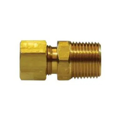 Midland Industries 00068-0304 - Adapter, 3/16" Compression x 1/4" Male NPTF, Brass