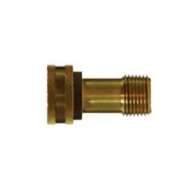 Midland Industries 07420-1206BP - Swivel Adapter, 3/4" FGH x 3/8" NPT(M)F, Brass